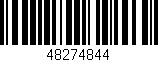 Código de barras (EAN, GTIN, SKU, ISBN): '48274844'