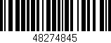 Código de barras (EAN, GTIN, SKU, ISBN): '48274845'