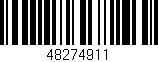 Código de barras (EAN, GTIN, SKU, ISBN): '48274911'
