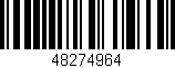 Código de barras (EAN, GTIN, SKU, ISBN): '48274964'