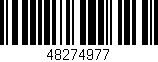Código de barras (EAN, GTIN, SKU, ISBN): '48274977'