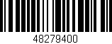 Código de barras (EAN, GTIN, SKU, ISBN): '48279400'