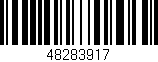 Código de barras (EAN, GTIN, SKU, ISBN): '48283917'