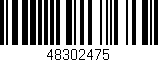 Código de barras (EAN, GTIN, SKU, ISBN): '48302475'