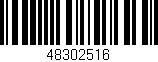 Código de barras (EAN, GTIN, SKU, ISBN): '48302516'