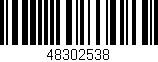 Código de barras (EAN, GTIN, SKU, ISBN): '48302538'