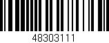 Código de barras (EAN, GTIN, SKU, ISBN): '48303111'