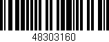 Código de barras (EAN, GTIN, SKU, ISBN): '48303160'