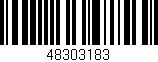 Código de barras (EAN, GTIN, SKU, ISBN): '48303183'