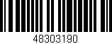 Código de barras (EAN, GTIN, SKU, ISBN): '48303190'