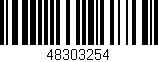 Código de barras (EAN, GTIN, SKU, ISBN): '48303254'