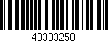 Código de barras (EAN, GTIN, SKU, ISBN): '48303258'
