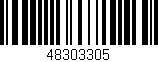 Código de barras (EAN, GTIN, SKU, ISBN): '48303305'