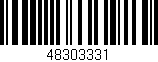 Código de barras (EAN, GTIN, SKU, ISBN): '48303331'