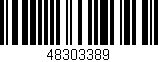 Código de barras (EAN, GTIN, SKU, ISBN): '48303389'