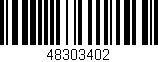 Código de barras (EAN, GTIN, SKU, ISBN): '48303402'