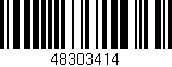 Código de barras (EAN, GTIN, SKU, ISBN): '48303414'