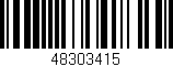 Código de barras (EAN, GTIN, SKU, ISBN): '48303415'