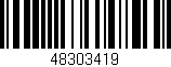 Código de barras (EAN, GTIN, SKU, ISBN): '48303419'