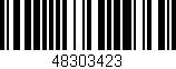 Código de barras (EAN, GTIN, SKU, ISBN): '48303423'