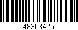 Código de barras (EAN, GTIN, SKU, ISBN): '48303425'