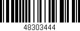 Código de barras (EAN, GTIN, SKU, ISBN): '48303444'