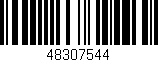 Código de barras (EAN, GTIN, SKU, ISBN): '48307544'