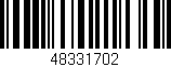 Código de barras (EAN, GTIN, SKU, ISBN): '48331702'