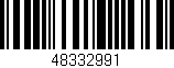 Código de barras (EAN, GTIN, SKU, ISBN): '48332991'