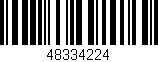 Código de barras (EAN, GTIN, SKU, ISBN): '48334224'