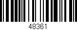 Código de barras (EAN, GTIN, SKU, ISBN): '48361'