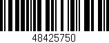Código de barras (EAN, GTIN, SKU, ISBN): '48425750'