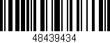 Código de barras (EAN, GTIN, SKU, ISBN): '48439434'