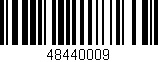 Código de barras (EAN, GTIN, SKU, ISBN): '48440009'