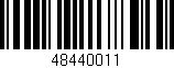 Código de barras (EAN, GTIN, SKU, ISBN): '48440011'