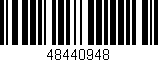Código de barras (EAN, GTIN, SKU, ISBN): '48440948'