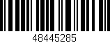Código de barras (EAN, GTIN, SKU, ISBN): '48445285'