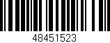 Código de barras (EAN, GTIN, SKU, ISBN): '48451523'