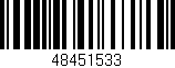 Código de barras (EAN, GTIN, SKU, ISBN): '48451533'