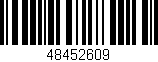 Código de barras (EAN, GTIN, SKU, ISBN): '48452609'