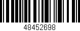 Código de barras (EAN, GTIN, SKU, ISBN): '48452698'