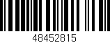 Código de barras (EAN, GTIN, SKU, ISBN): '48452815'