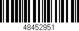 Código de barras (EAN, GTIN, SKU, ISBN): '48452951'