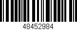 Código de barras (EAN, GTIN, SKU, ISBN): '48452984'
