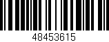 Código de barras (EAN, GTIN, SKU, ISBN): '48453615'