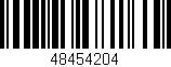 Código de barras (EAN, GTIN, SKU, ISBN): '48454204'