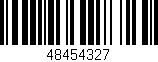 Código de barras (EAN, GTIN, SKU, ISBN): '48454327'