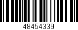 Código de barras (EAN, GTIN, SKU, ISBN): '48454339'