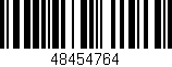Código de barras (EAN, GTIN, SKU, ISBN): '48454764'