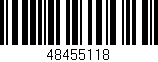 Código de barras (EAN, GTIN, SKU, ISBN): '48455118'